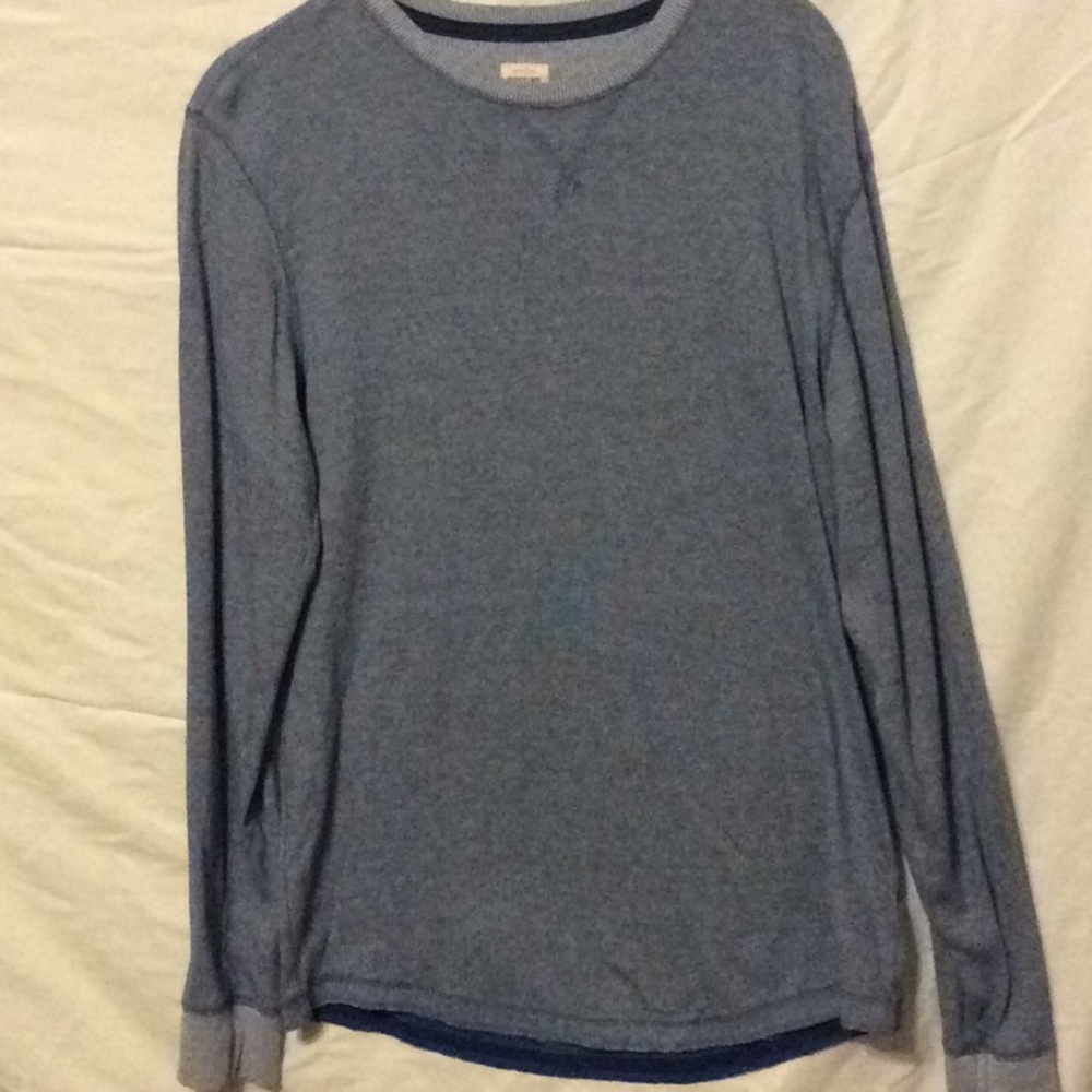 Men’s long sleeve blue medium tee shirt mossimo